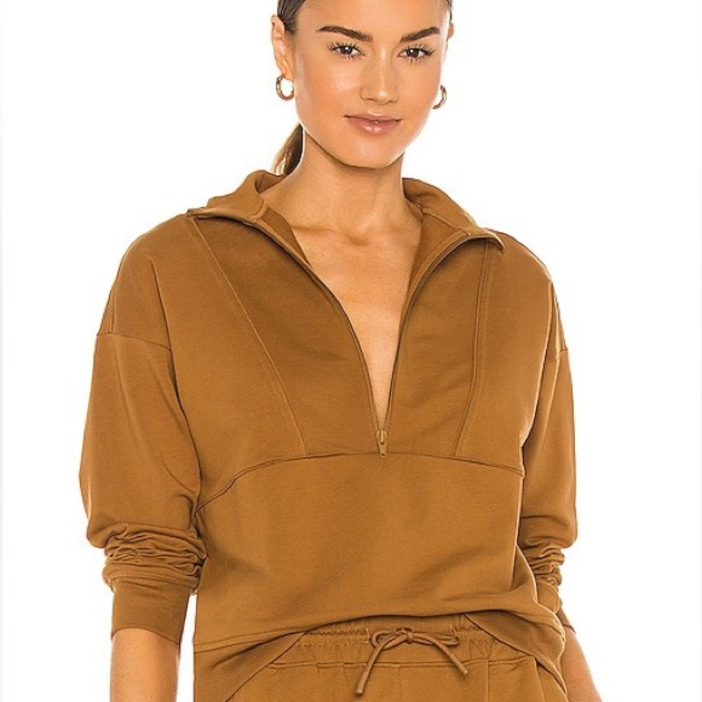 Richer Poorer Terry mock neck sweater